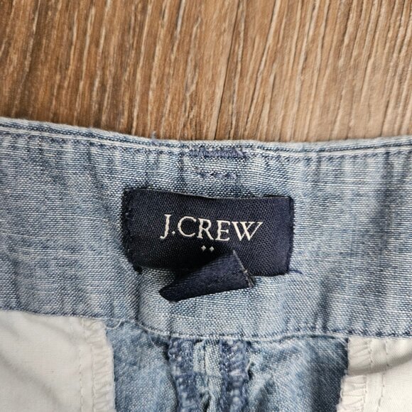 J.Crew lightweight denim shorts with scalloped edges - Picture 3 of 4
